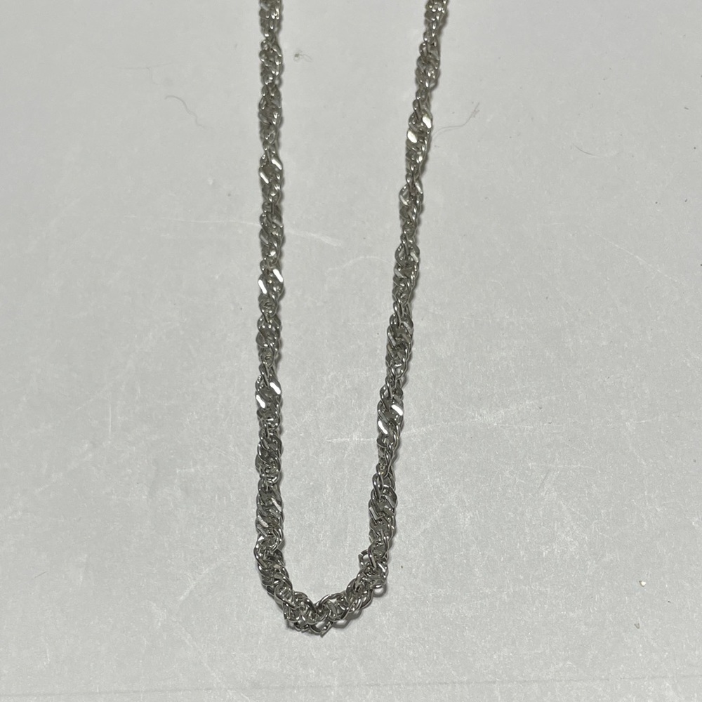 Citation 36” Silver Twisted Chain Necklace